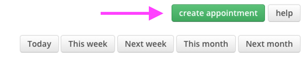 Create appointments within control panel